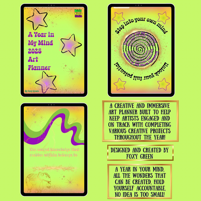 A Year in My Mind 2025 Art Planner