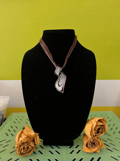 Chocolate Thunda Vintage Glass Pendant