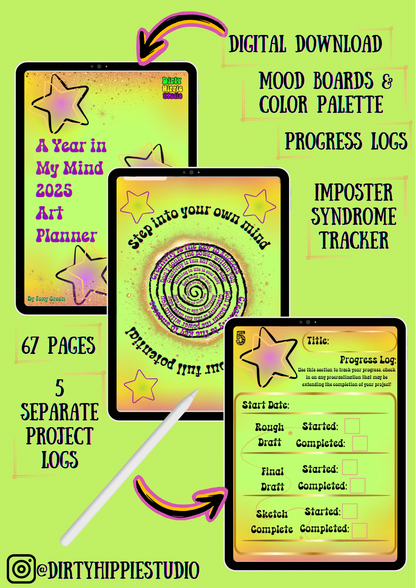 A Year in My Mind 2025 Art Planner